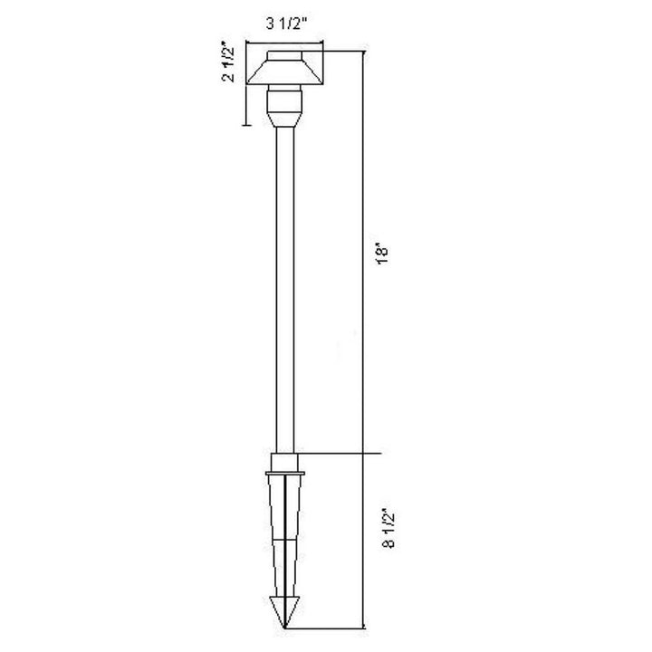 Outdoor Landscape Lighting LED 12V Low Voltage KL303 Cast Aluminum Path Light | Lamp Ready 12V Low Voltage Landscape Light