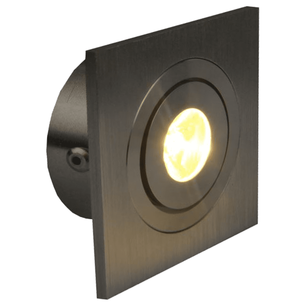Outdoor Landscape Lighting LED 12V Low Voltage CB06 Cast Aluminum Cabinet Light | 1.5W Integrated LED DC12V Low Voltage Down Light