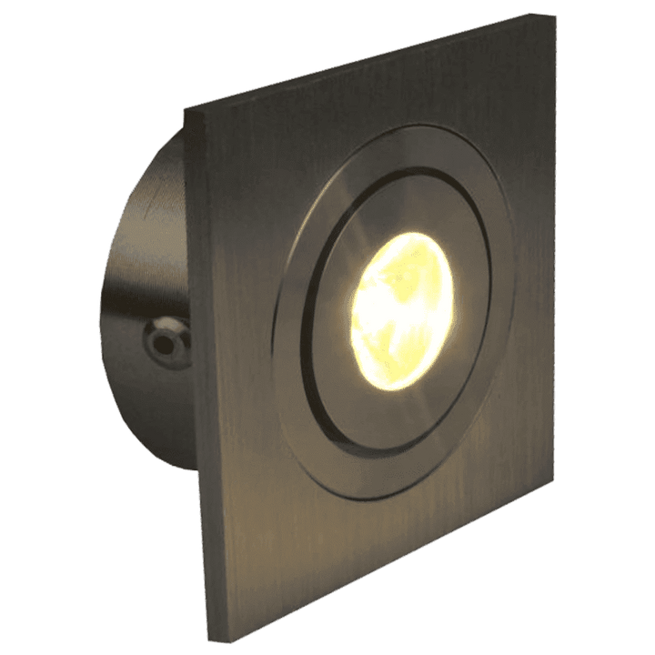 Outdoor Landscape Lighting LED 12V Low Voltage CB06 4x/8x/12x Package 1.5W DC12V Low Voltage Dimmable Recessed Square Cast Aluminum LED Puck Light Cabinet Downlighting 3000K or 5000K