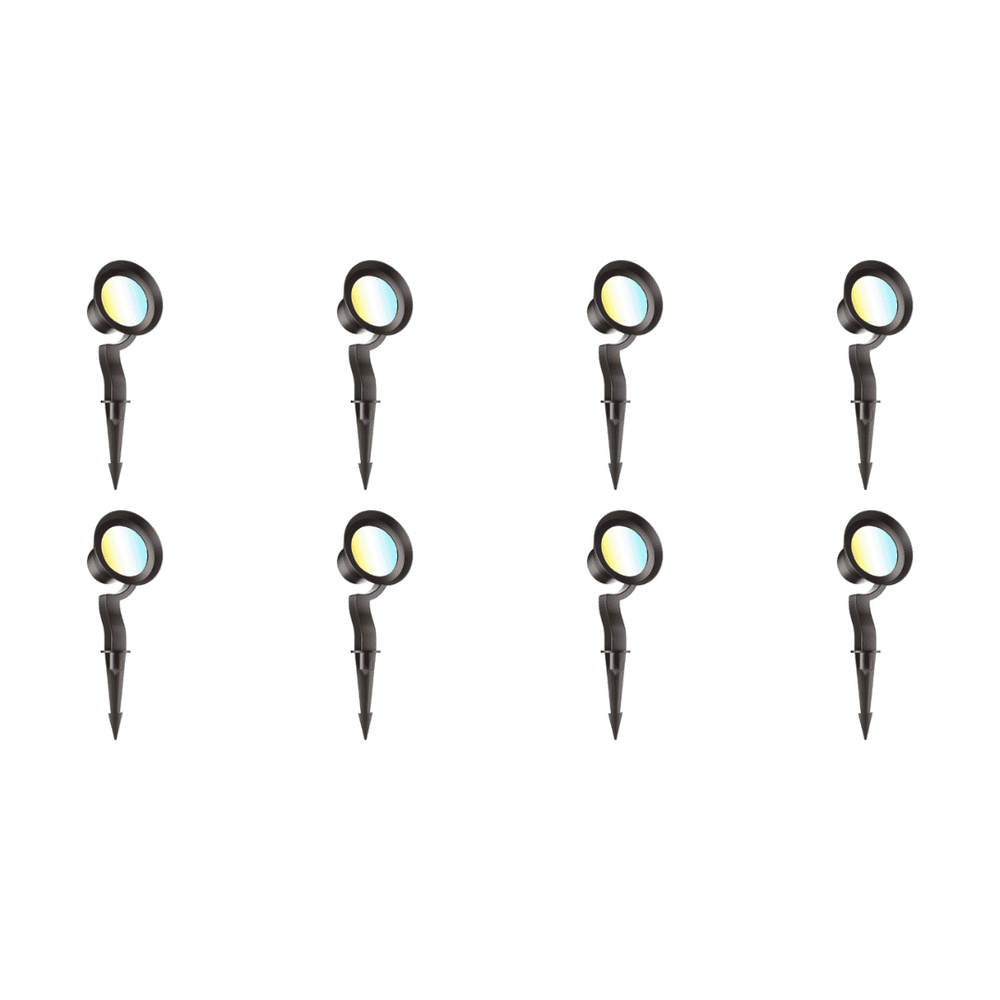 Outdoor Landscape Lighting LED 12V Low Voltage CCDA95 7W LED 4x/8x/12x Package 3CCT 12V Low Voltage Wide Beam Directional Outdoor Landscape Lighting Aluminum Spotlight 8 Pack