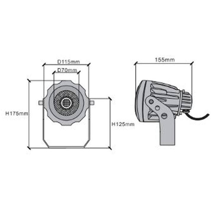 Outdoor Landscape Lighting LED 12V Low Voltage CD20 4x/8x/12x Package 20W 12V Low Voltage Ground LED Aluminum Spotlight Waterproof Outdoor Fixture 3000K / 5000K