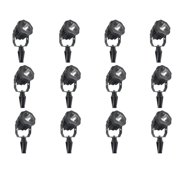 Outdoor Landscape Lighting LED 12V Low Voltage CD20 4x/8x/12x Package 20W 12V Low Voltage Ground LED Aluminum Spotlight Waterproof Outdoor Fixture 3000K / 5000K 12 Pack