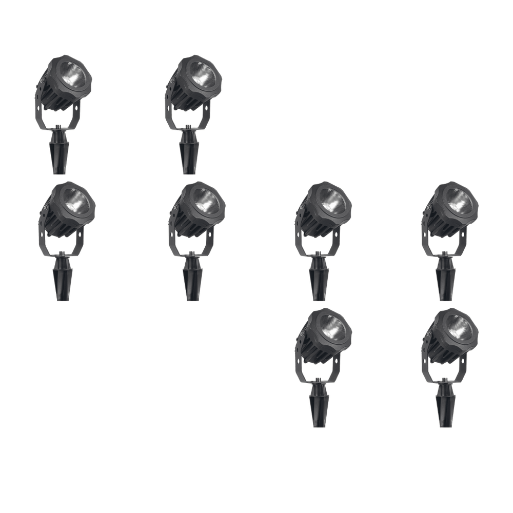 Outdoor Landscape Lighting LED 12V Low Voltage CD20 4x/8x/12x Package 20W 12V Low Voltage Ground LED Aluminum Spotlight Waterproof Outdoor Fixture 3000K / 5000K 8 Pack