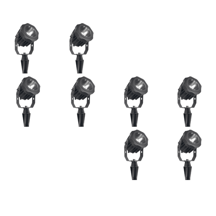 Outdoor Landscape Lighting LED 12V Low Voltage CD20 4x/8x/12x Package 20W 12V Low Voltage Ground LED Aluminum Spotlight Waterproof Outdoor Fixture 3000K / 5000K 8 Pack
