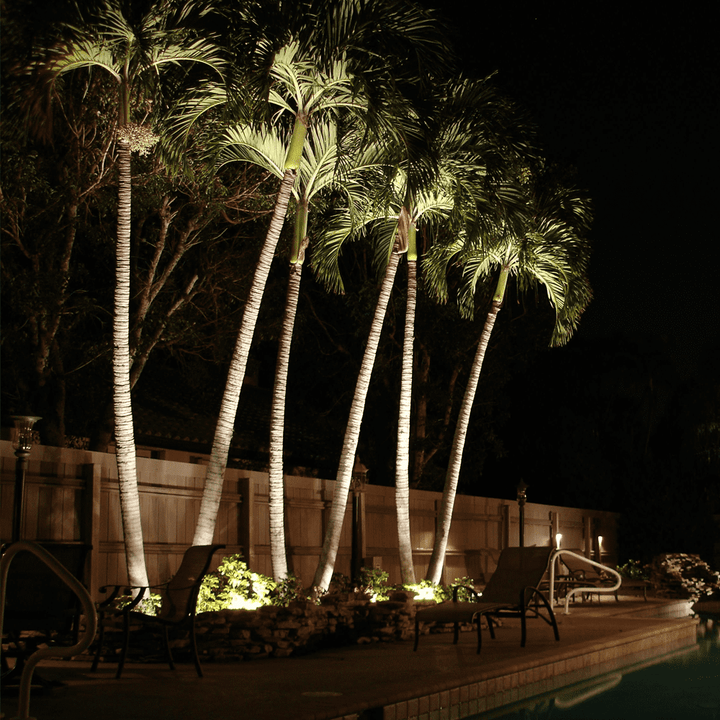 Outdoor Landscape Lighting LED 12V Low Voltage CD12 12W AC12V Low Voltage LED Landscape Aluminum Spotlight 3000K | Warm White Aluminum Outdoor Directional Narrow Beam Light