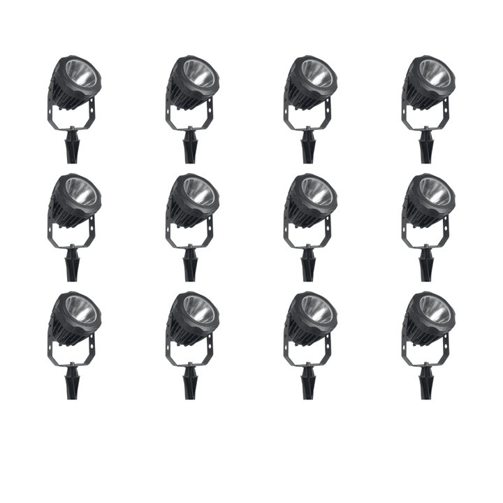 Outdoor Landscape Lighting LED 12V Low Voltage CD30 4x/8x/12x Package 30W 12V Low Voltage LED Outdoor Aluminum Spotlight Directional Narrow Beam Angle 12 Pack
