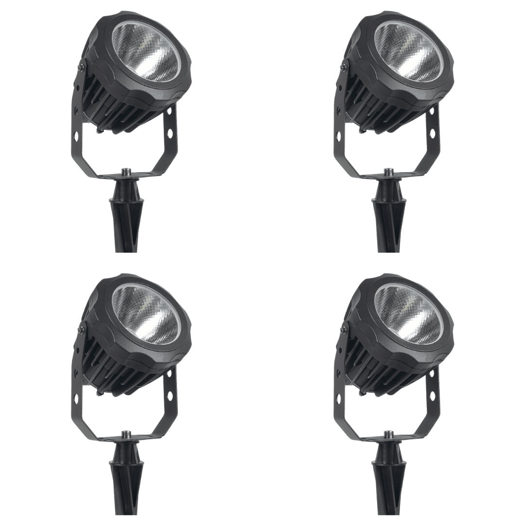 Outdoor Landscape Lighting LED 12V Low Voltage CD30 4x/8x/12x Package 30W 12V Low Voltage LED Outdoor Aluminum Spotlight Directional Narrow Beam Angle 4 Pack