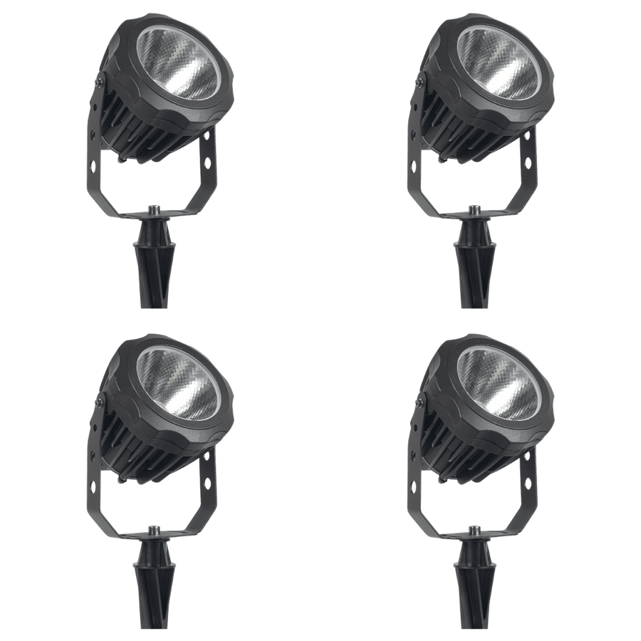 Outdoor Landscape Lighting LED 12V Low Voltage CD30 4x/8x/12x Package 30W 12V Low Voltage LED Outdoor Aluminum Spotlight Directional Narrow Beam Angle 4 Pack