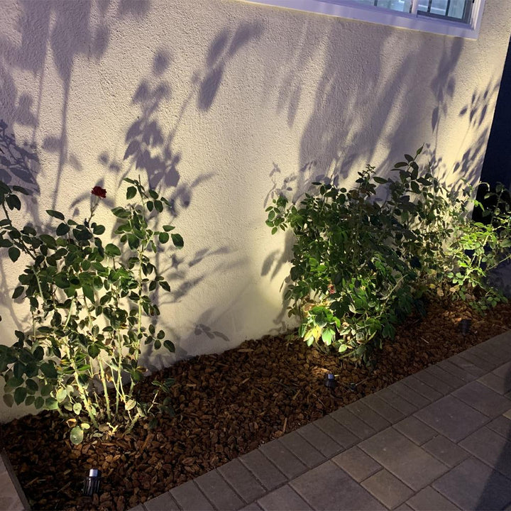 Outdoor Landscape Lighting LED 12V Low Voltage CD43 Cast Aluminum Spotlight | 5W 3000K Warm White Integrated LED 12V Low Voltage Landscape Light