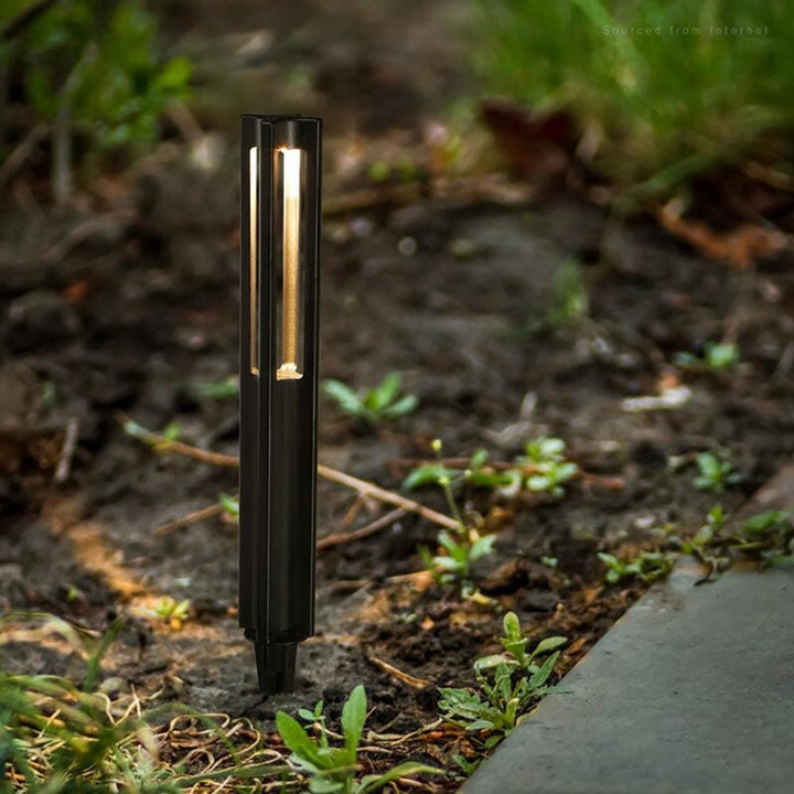 Outdoor Landscape Lighting LED 12V Low Voltage CDPA53 4x/8x/12x Package 12V Low Voltage 3000K Warm White Integrated LED Rectangular Bollard Light Outdoor Aluminum Path Lighting