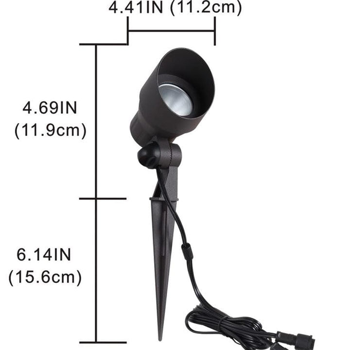 Outdoor Landscape Lighting LED 12V Low Voltage CD45 4x/8x/12x Package 12V Low Voltage Black 3000K Warm White Integrated LED Directional Up Light Outdoor Aluminum Spotlight