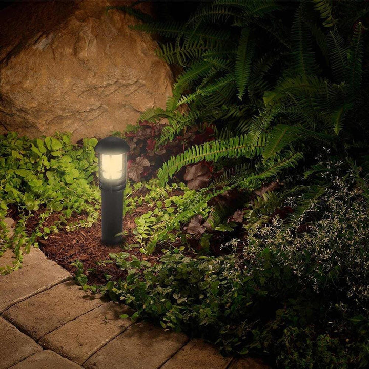 Outdoor Landscape Lighting LED 12V Low Voltage CDPA55 4x/8x/12x Package 3W 12V Low Voltage 3000K Warm White Integrated LED Garden Bollard Aluminum Path Light