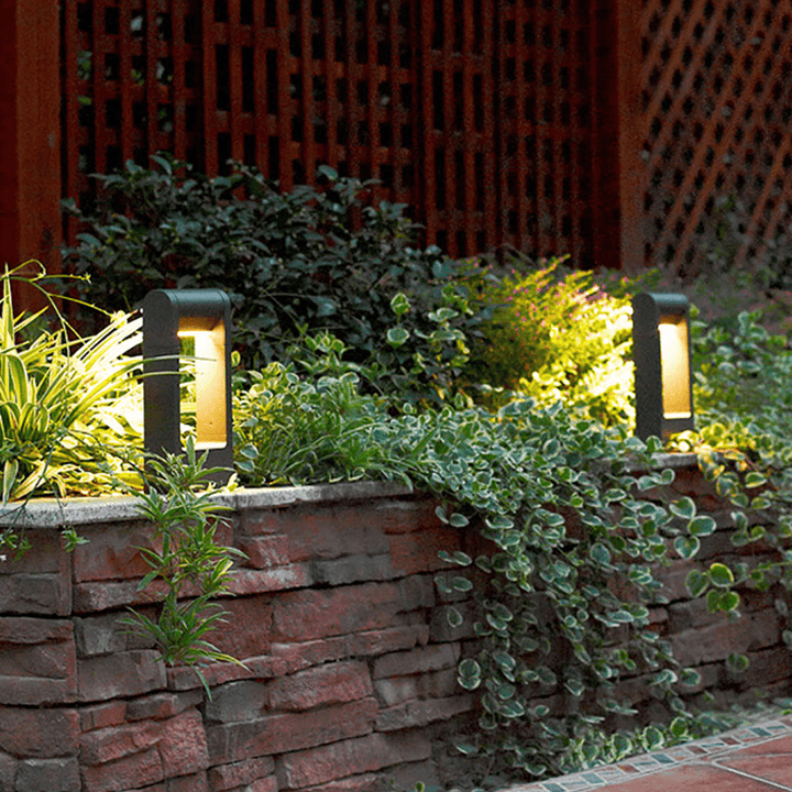 Outdoor Landscape Lighting LED 12V Low Voltage CDPA56 4x/8x/12x Package 8W 12V Low Voltage LED Rectangular Adjustable Bollard Landscape Aluminum Pathway Lighting