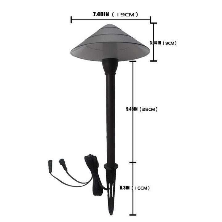 Outdoor Landscape Lighting LED 12V Low Voltage CDPA65 Cast Aluminum Path Light | 3W 3000K Warm White Integrated LED 12V Low Voltage Landscape Light