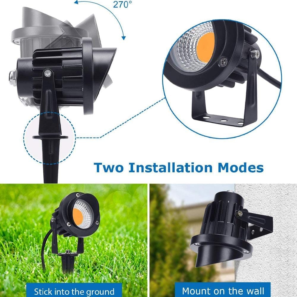 Outdoor Landscape Lighting LED 12V Low Voltage CD75 4x/8x/12x Package 7W 12V Low Voltage LED Directional Outdoor Landscape Aluminum Spotlight Narrow Beam 3000K