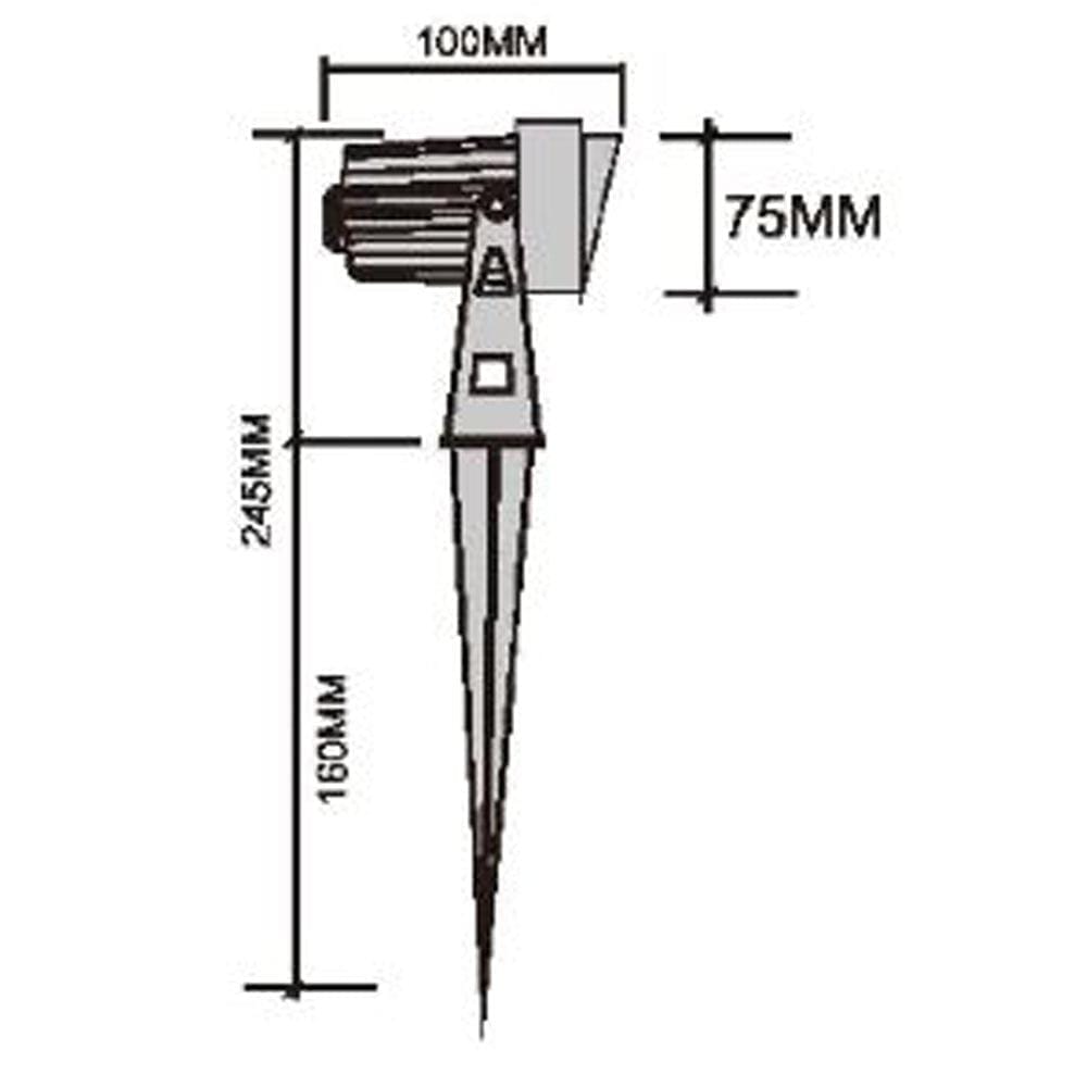 Outdoor Landscape Lighting LED 12V Low Voltage CD75 4x/8x/12x Package 7W 12V Low Voltage LED Directional Outdoor Landscape Aluminum Spotlight Narrow Beam 3000K