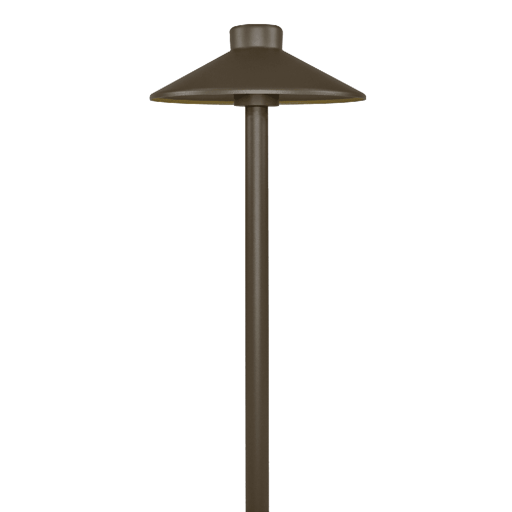 Outdoor Landscape Lighting LED 12V Low Voltage CDPA50 4x/8x/12x Package 3W 12V Low Voltage Smooth Hat Integrated 3000K Warm White Integrated LED Aluminum Path Light