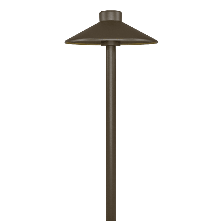 Outdoor Landscape Lighting LED 12V Low Voltage CDPA50 4x/8x/12x Package 3W 12V Low Voltage Smooth Hat Integrated 3000K Warm White Integrated LED Aluminum Path Light