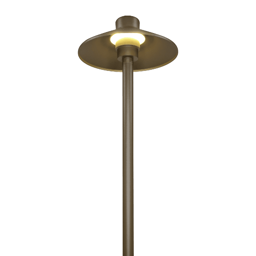 Outdoor Landscape Lighting LED 12V Low Voltage CDPA50 4x/8x/12x Package 3W 12V Low Voltage Smooth Hat Integrated 3000K Warm White Integrated LED Aluminum Path Light