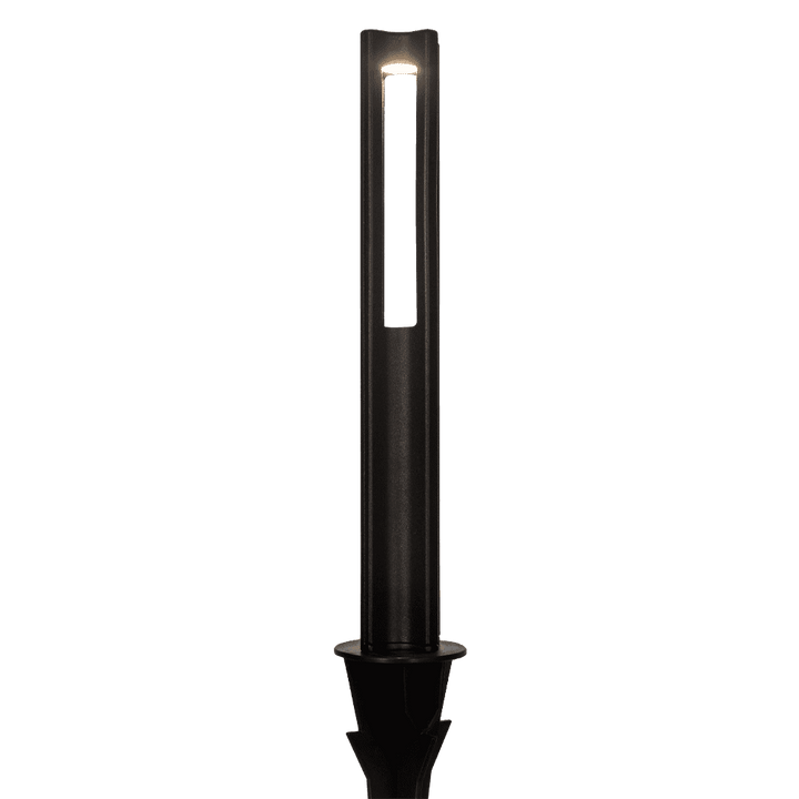 Outdoor Landscape Lighting LED 12V Low Voltage CDPA53 4x/8x/12x Package 12V Low Voltage 3000K Warm White Integrated LED Rectangular Bollard Light Outdoor Aluminum Path Lighting