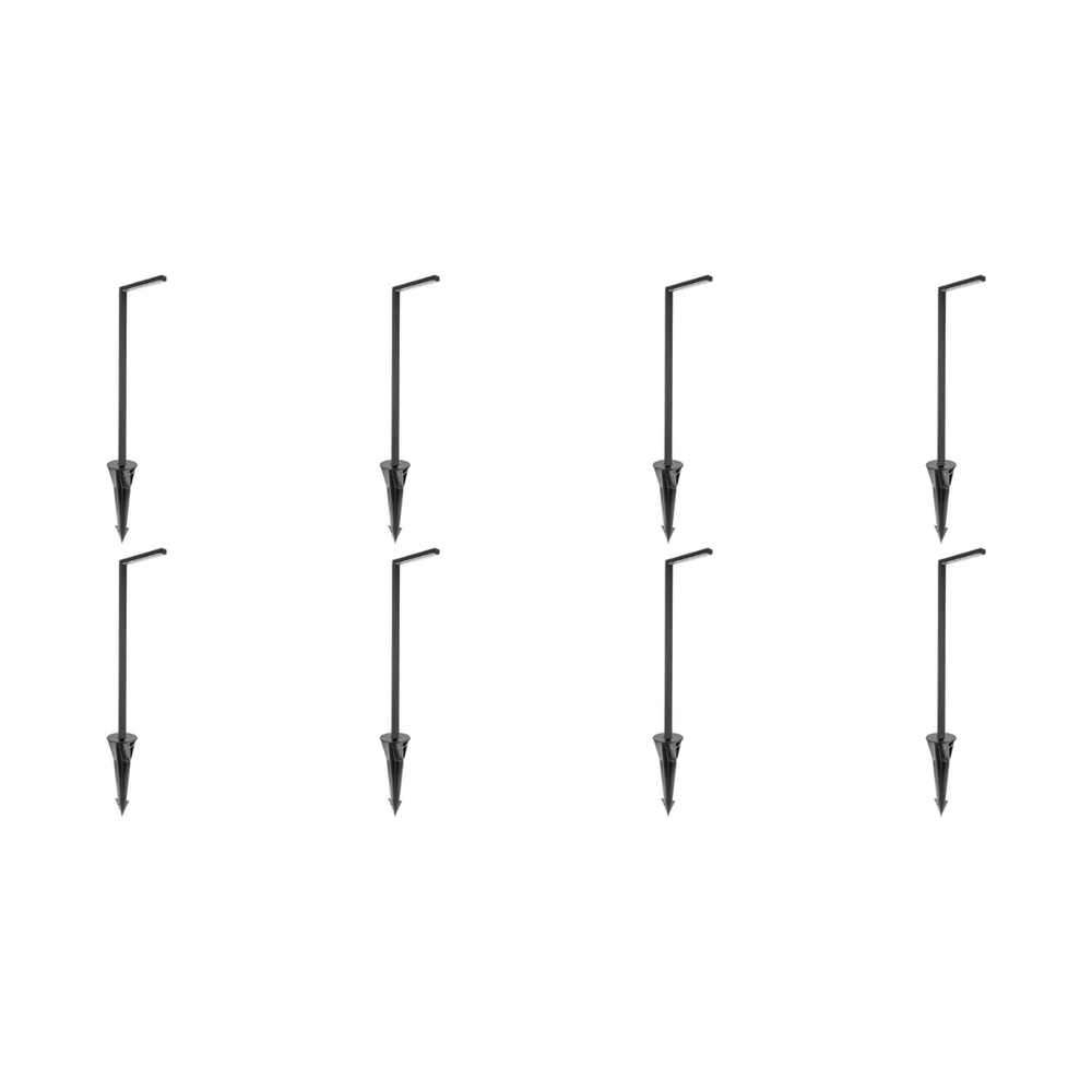Outdoor Landscape Lighting LED 12V Low Voltage CDPA57 4x/8x/12x Package 12V Low Voltage Aluminum LED Rectangular Bollard Path Light Black 8 Pack