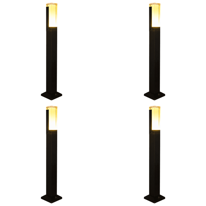 Outdoor Landscape Lighting LED 12V Low Voltage CDPA60 4x/8x/12x Package 12V Low Voltage 3000K Warm White LED Bollard Landscape Light | Low Voltage Aluminum Path Light 4 Pack