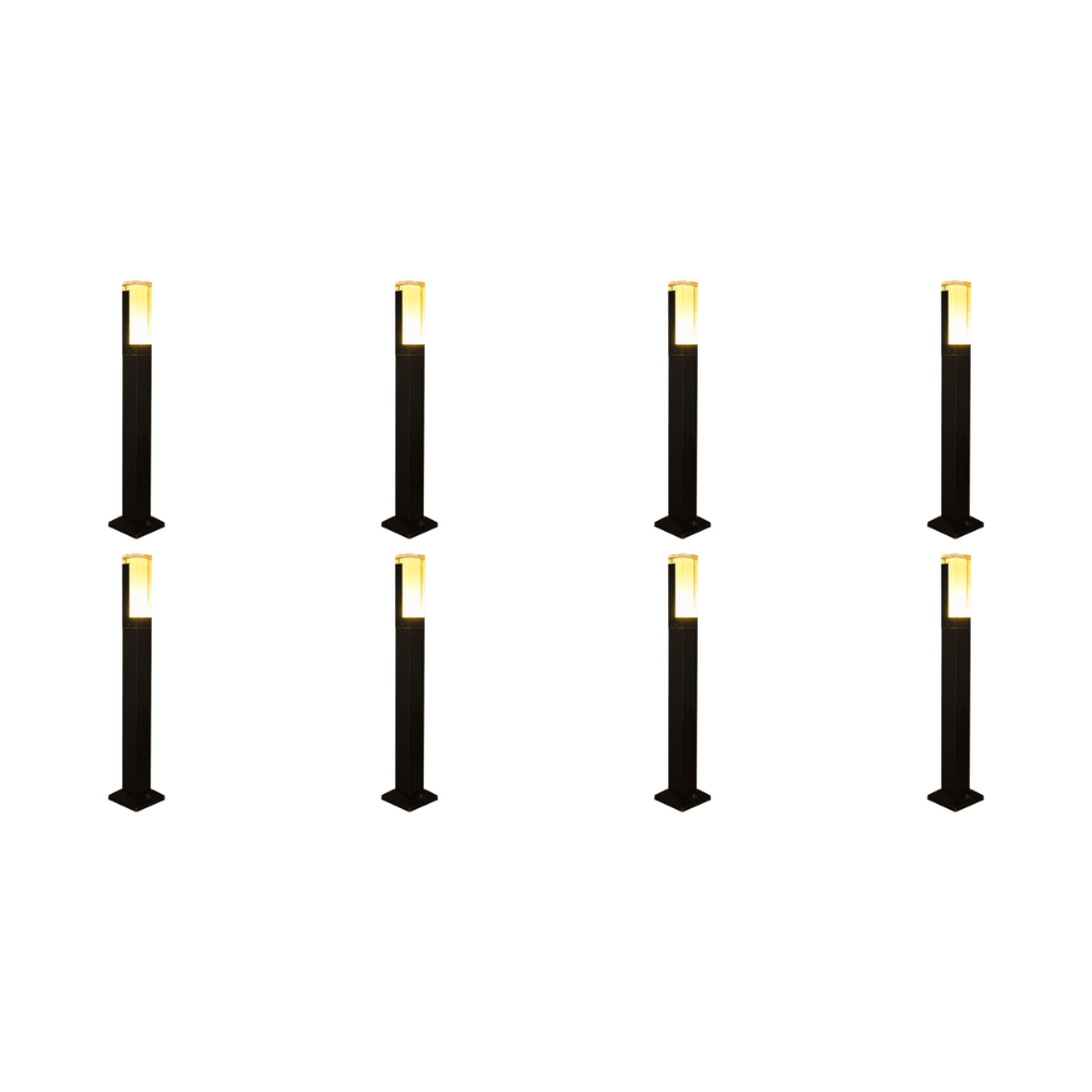 Outdoor Landscape Lighting LED 12V Low Voltage CDPA60 4x/8x/12x Package 12V Low Voltage 3000K Warm White LED Bollard Landscape Light | Low Voltage Aluminum Path Light 8 Pack