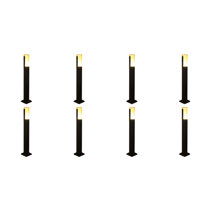 Outdoor Landscape Lighting LED 12V Low Voltage CDPA60 4x/8x/12x Package 12V Low Voltage 3000K Warm White LED Bollard Landscape Light | Low Voltage Aluminum Path Light 8 Pack