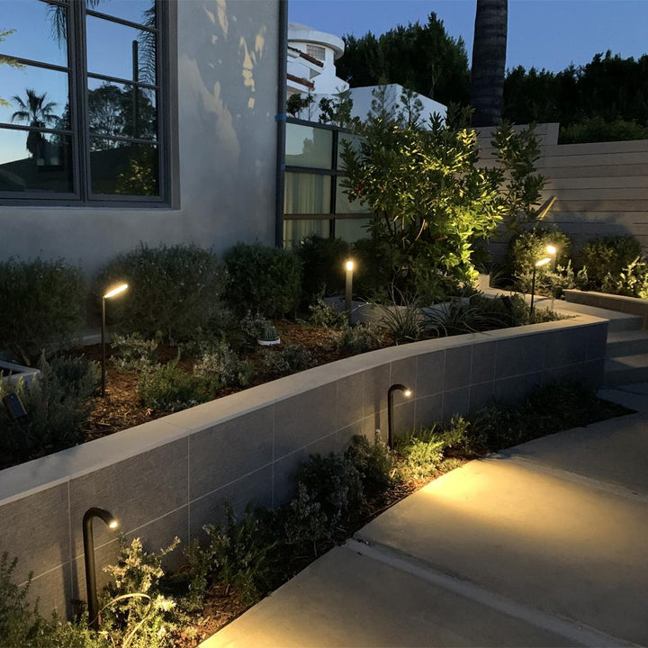 Outdoor Landscape Lighting LED 12V Low Voltage CDPA61 Cast Aluminum Path Light | 5W 3000K Warm White Integrated LED 12V Low Voltage Landscape Light