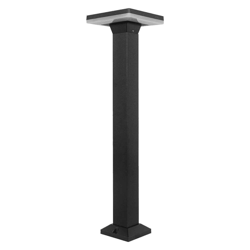 Outdoor Landscape Lighting LED 12V Low Voltage CDPA63 4x/8x/12x Package 12W Bollard Aluminumm Pathway Lighting LED Square Top Modern 12V Low Voltage
