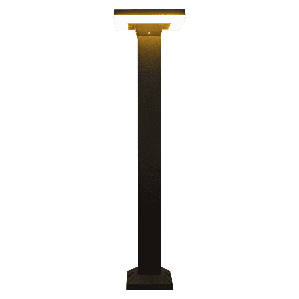 Outdoor Landscape Lighting LED 12V Low Voltage CDPA63 4x/8x/12x Package 12W Bollard Aluminumm Pathway Lighting LED Square Top Modern 12V Low Voltage