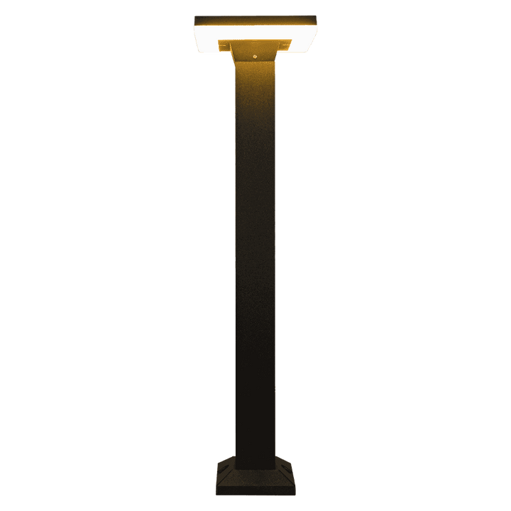 Outdoor Landscape Lighting LED 12V Low Voltage CDPA63 4x/8x/12x Package 12W Bollard Aluminumm Pathway Lighting LED Square Top Modern 12V Low Voltage