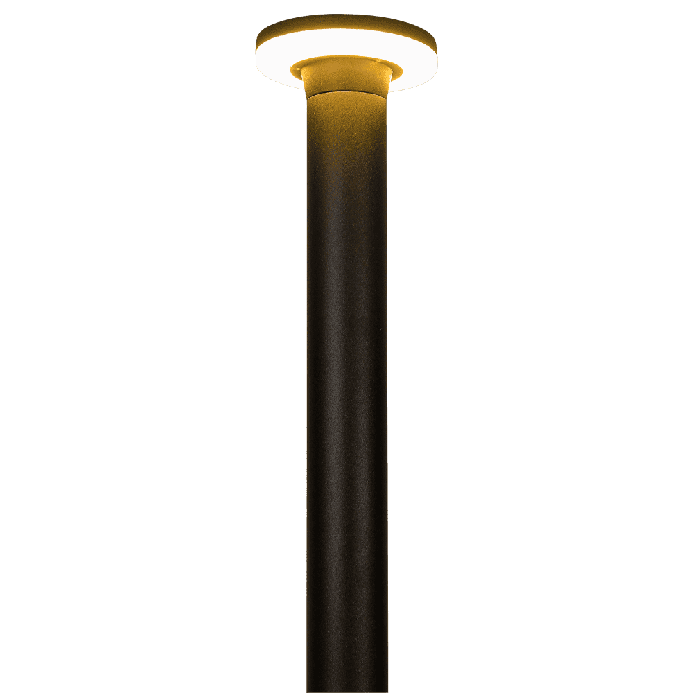 Outdoor Landscape Lighting LED 12V Low Voltage CDPA64 4x/8x/12x Package 12W Bollard Aluminum Pathway Lighting LED Circle Top Modern 12V Low Voltage