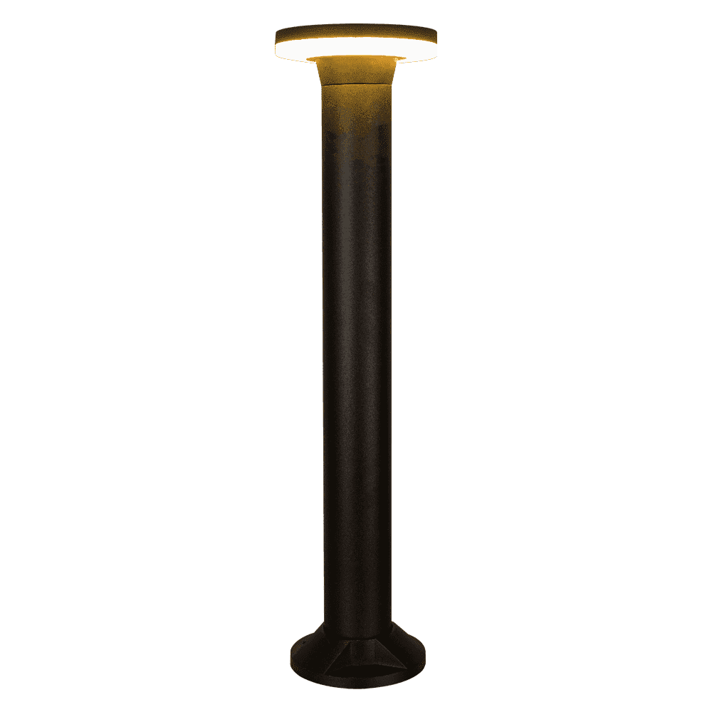 Outdoor Landscape Lighting LED 12V Low Voltage CDPA64 4x/8x/12x Package 12W Bollard Aluminum Pathway Lighting LED Circle Top Modern 12V Low Voltage