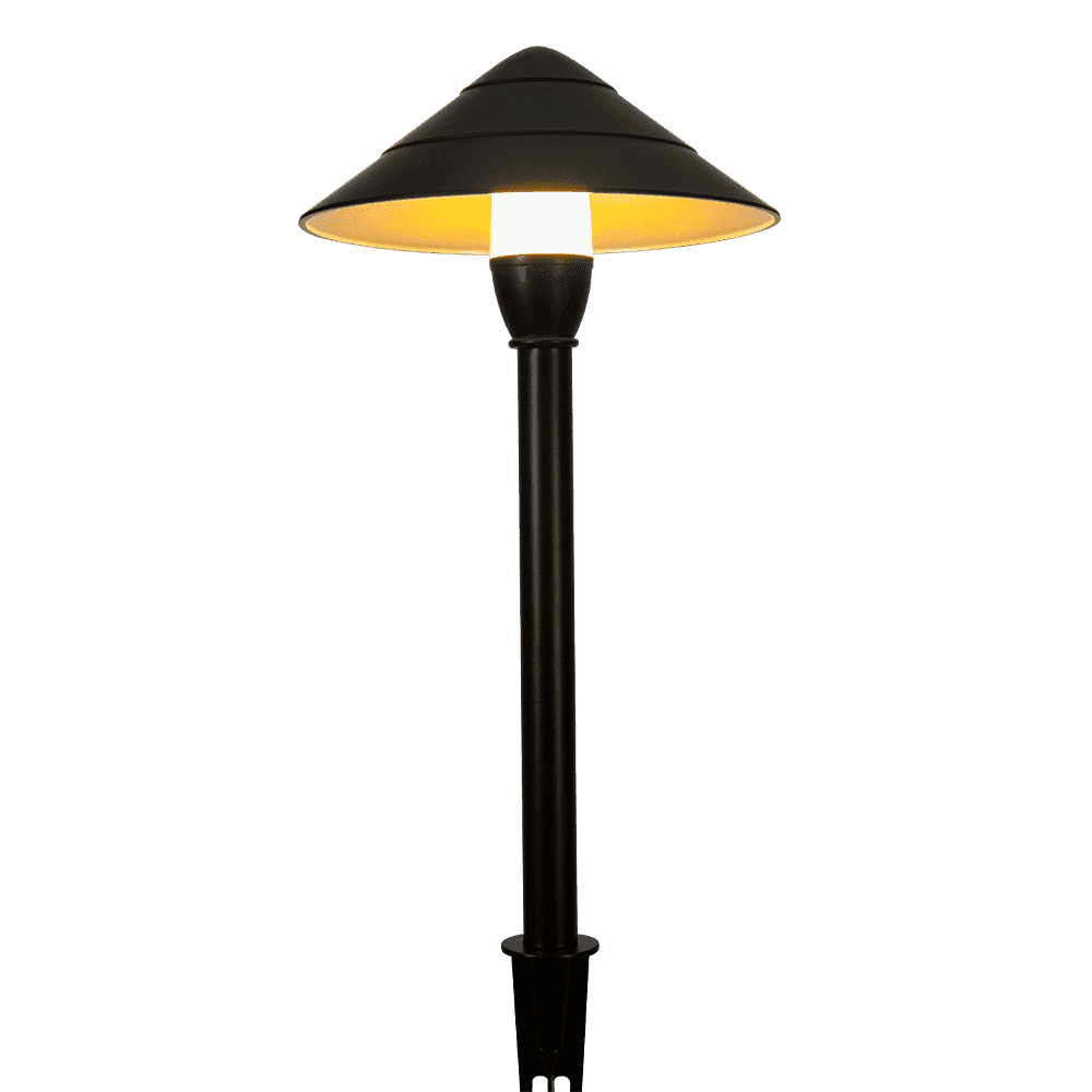 Outdoor Landscape Lighting LED 12V Low Voltage CDPA65 4x/8x/12x Package 3000K Warm White Integrated LED 3W Beaded Swivel Hat LED 12V Low Voltage Aluminum Path Light