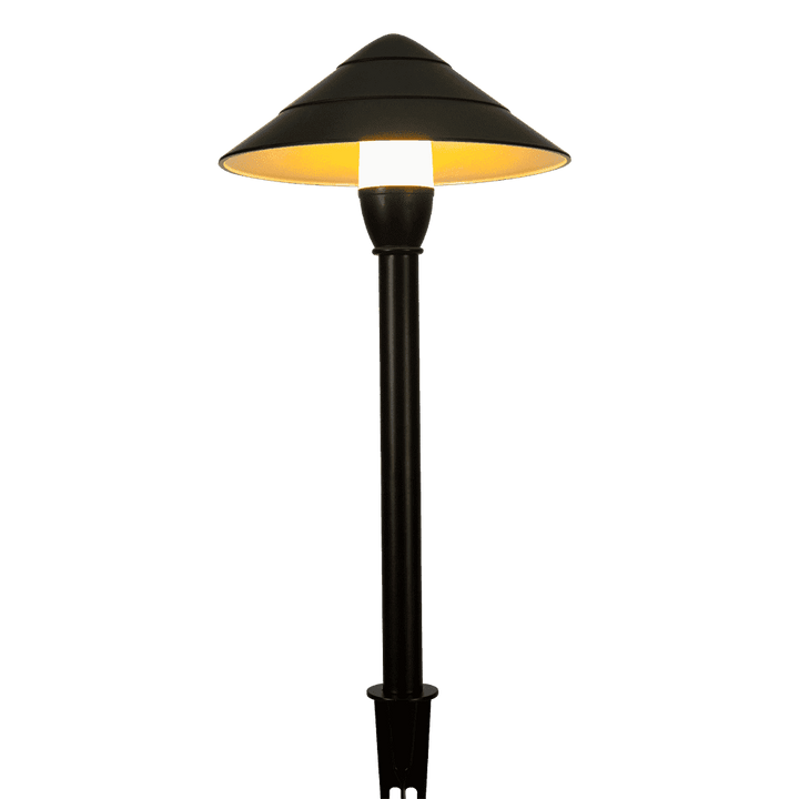 Outdoor Landscape Lighting LED 12V Low Voltage CDPA65 4x/8x/12x Package 3000K Warm White Integrated LED 3W Beaded Swivel Hat LED 12V Low Voltage Aluminum Path Light