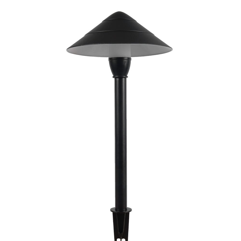 Outdoor Landscape Lighting LED 12V Low Voltage CDPA65 Cast Aluminum Path Light | 3W 3000K Warm White Integrated LED 12V Low Voltage Landscape Light Black