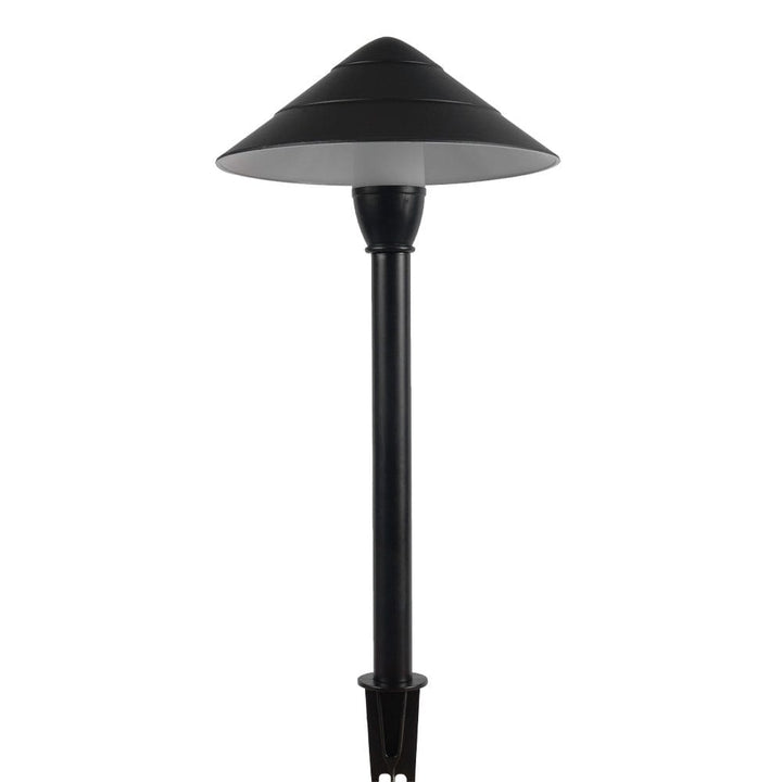 Outdoor Landscape Lighting LED 12V Low Voltage CDPA65 Cast Aluminum Path Light | 3W 3000K Warm White Integrated LED 12V Low Voltage Landscape Light Black