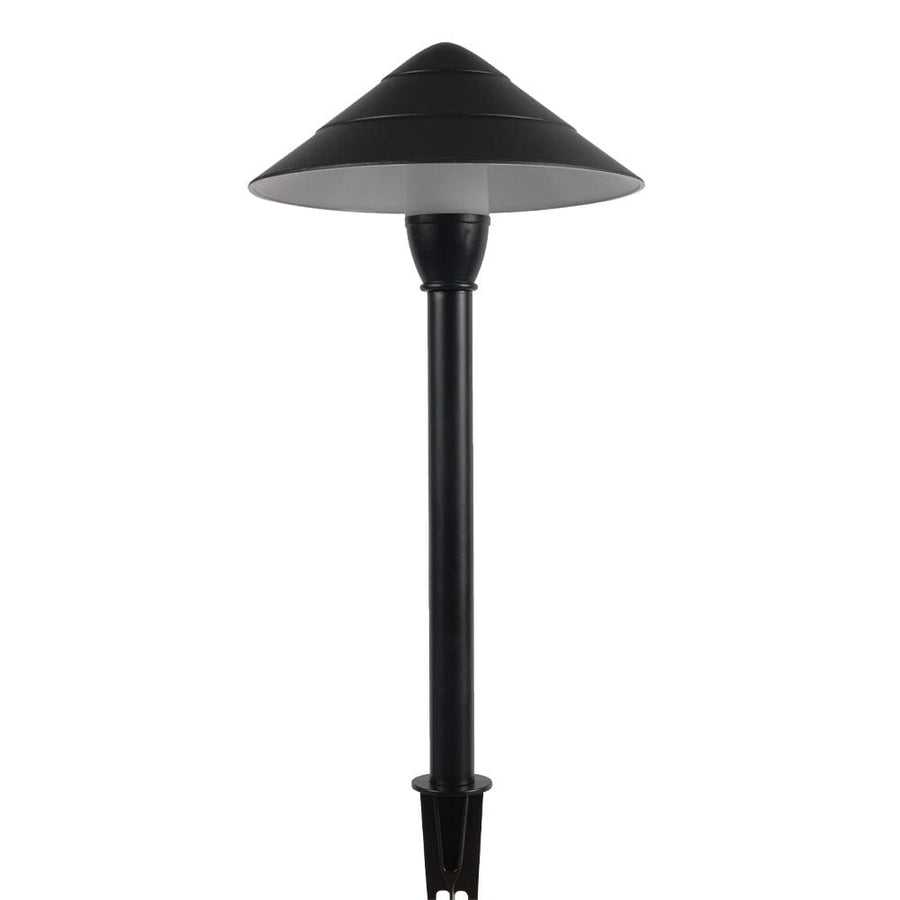 Outdoor Landscape Lighting LED 12V Low Voltage CDPA65 Cast Aluminum Path Light | 3W 3000K Warm White Integrated LED 12V Low Voltage Landscape Light Black