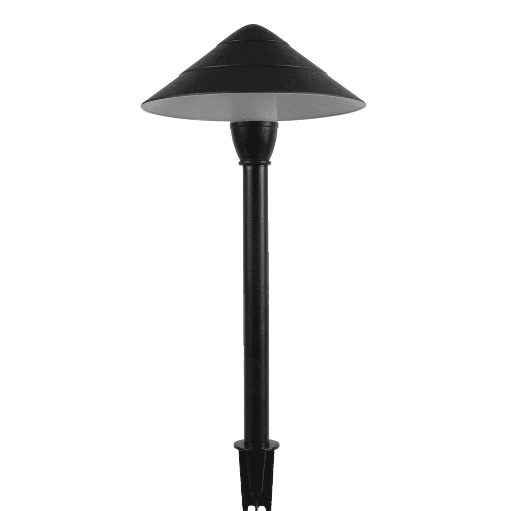 Outdoor Landscape Lighting LED 12V Low Voltage CDPA65 4x/8x/12x Package 3000K Warm White Integrated LED 3W Beaded Swivel Hat LED 12V Low Voltage Aluminum Path Light