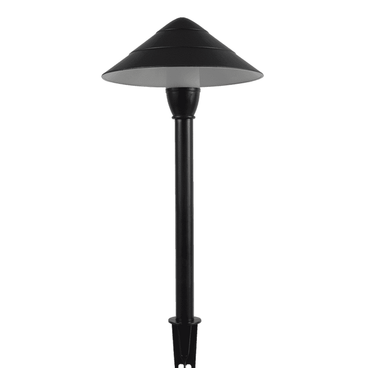 Outdoor Landscape Lighting LED 12V Low Voltage CDPA65 4x/8x/12x Package 3000K Warm White Integrated LED 3W Beaded Swivel Hat LED 12V Low Voltage Aluminum Path Light