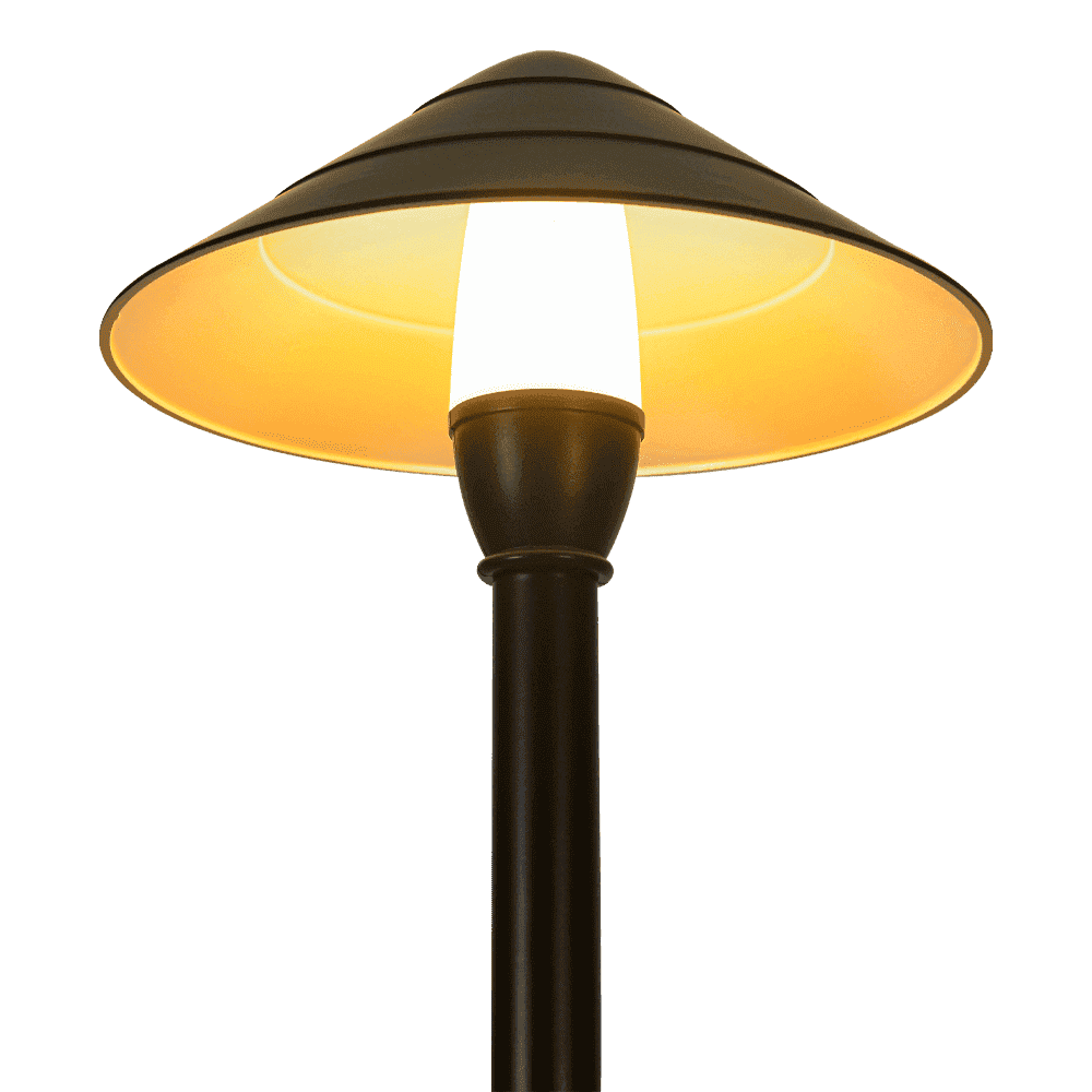 Outdoor Landscape Lighting LED 12V Low Voltage CDPA65 4x/8x/12x Package 3000K Warm White Integrated LED 3W Beaded Swivel Hat LED 12V Low Voltage Aluminum Path Light