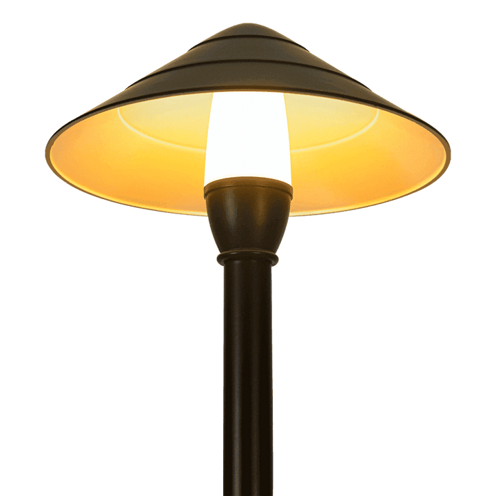 Outdoor Landscape Lighting LED 12V Low Voltage CDPA65 4x/8x/12x Package 3000K Warm White Integrated LED 3W Beaded Swivel Hat LED 12V Low Voltage Aluminum Path Light