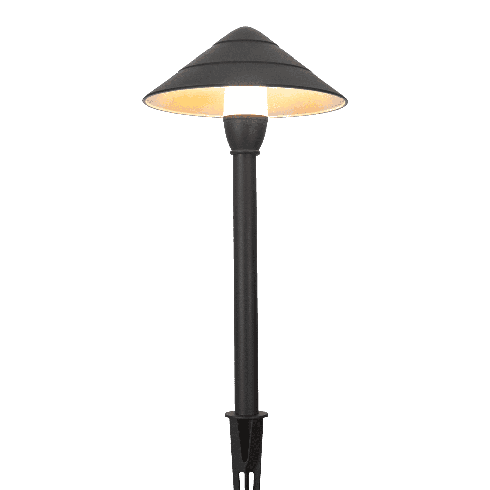 Outdoor Landscape Lighting LED 12V Low Voltage CDPA65 4x/8x/12x Package 3000K Warm White Integrated LED 3W Beaded Swivel Hat LED 12V Low Voltage Aluminum Path Light