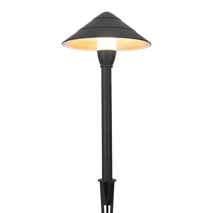 Outdoor Landscape Lighting LED 12V Low Voltage CDPA65 4x/8x/12x Package 3000K Warm White Integrated LED 3W Beaded Swivel Hat LED 12V Low Voltage Aluminum Path Light