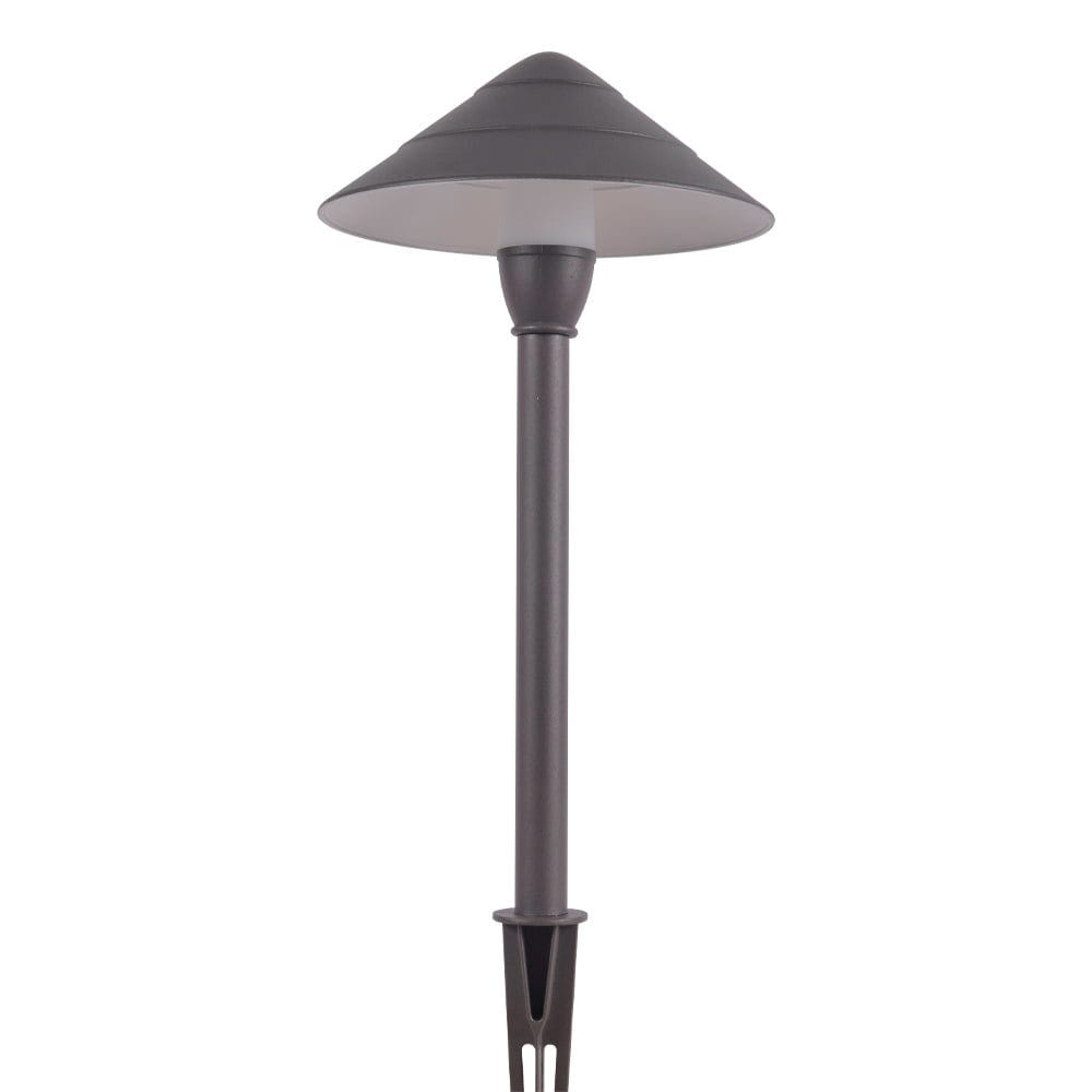 Outdoor Landscape Lighting LED 12V Low Voltage CDPA65 Cast Aluminum Path Light | 3W 3000K Warm White Integrated LED 12V Low Voltage Landscape Light Bronze