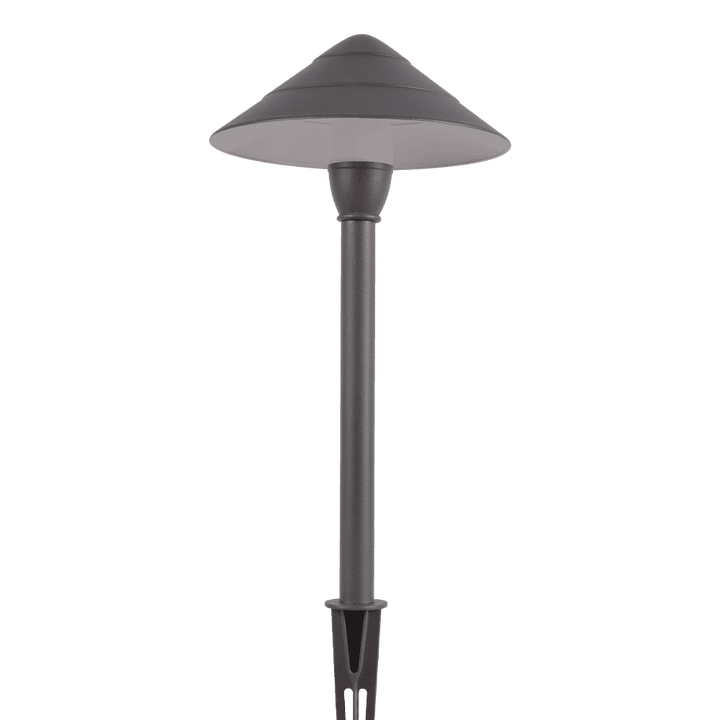 Outdoor Landscape Lighting LED 12V Low Voltage CDPA65 4x/8x/12x Package 3000K Warm White Integrated LED 3W Beaded Swivel Hat LED 12V Low Voltage Aluminum Path Light
