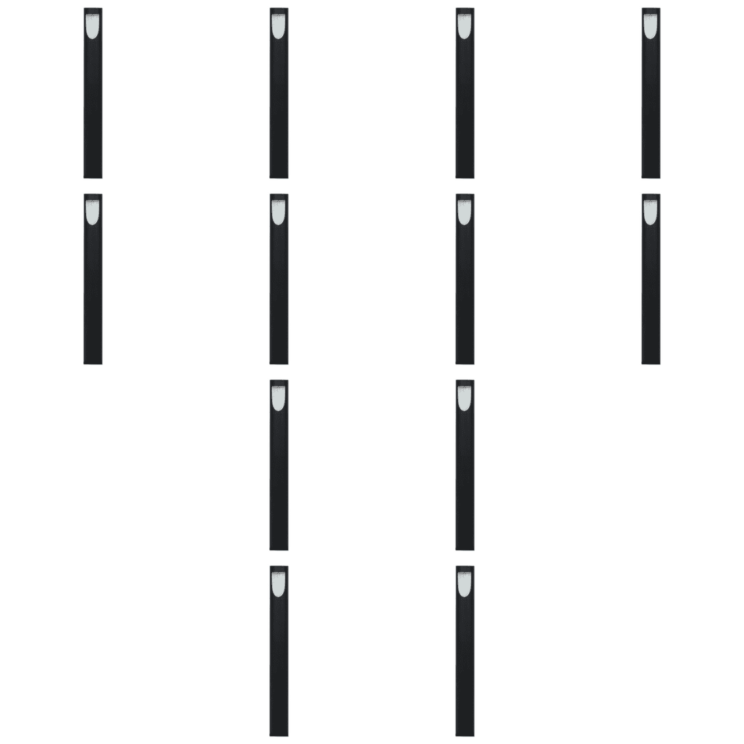 Outdoor Landscape Lighting LED 12V Low Voltage CDPA67 4x/8x/12x Package 3W LED Uni Directional Slit Cylinder Bollard Aluminum Path Light 12V Low Voltage Outdoor Landscape Lighting 12 Pack