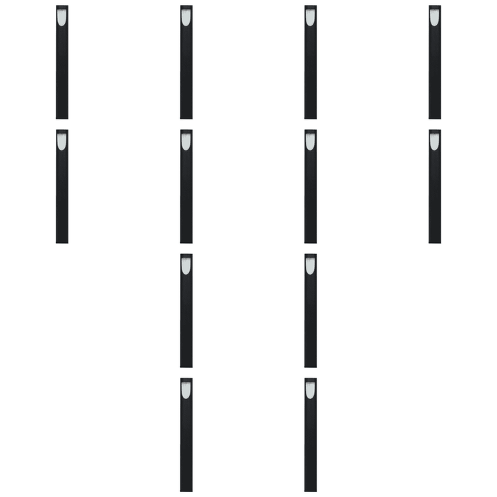 Outdoor Landscape Lighting LED 12V Low Voltage CDPA67 4x/8x/12x Package 3W LED Uni Directional Slit Cylinder Bollard Aluminum Path Light 12V Low Voltage Outdoor Landscape Lighting 12 Pack