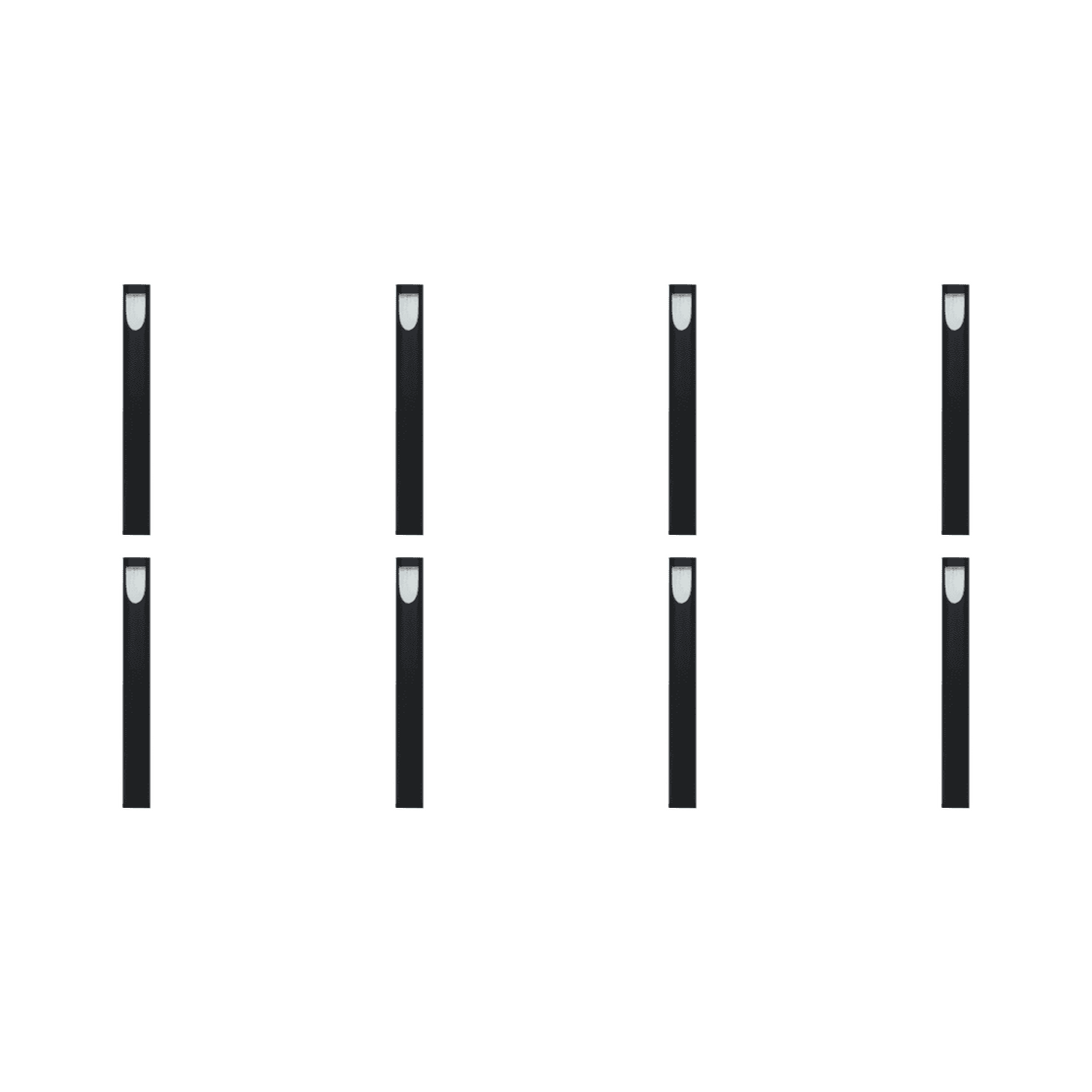 Outdoor Landscape Lighting LED 12V Low Voltage CDPA67 4x/8x/12x Package 3W LED Uni Directional Slit Cylinder Bollard Aluminum Path Light 12V Low Voltage Outdoor Landscape Lighting 8 Pack